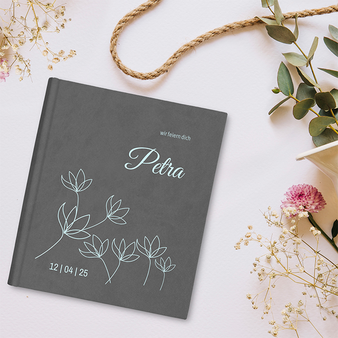 Gästebuch Geburtstag Grau Gästebuch Geburtstag Grau