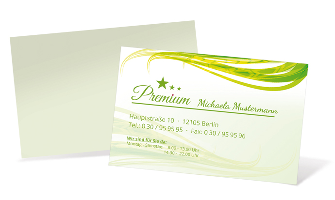 1212020310 Visitenkarte "Seegras" Landscape Visitenkarte "Seegras" Landscape