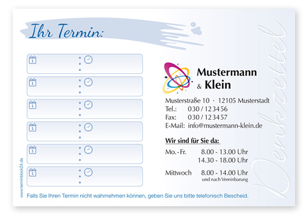 Terminzettel Classic #3.6 Terminzettel Classic #3.6