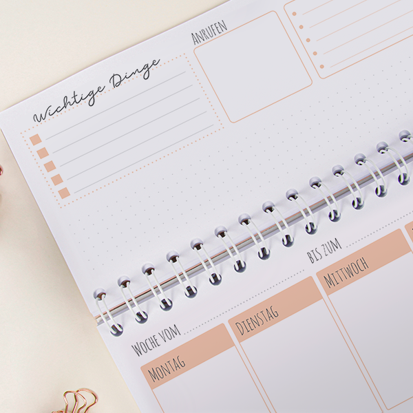 Marthiesens® Tischquerkalender "Peach" Marthiesens® Tischquerkalender "Peach"