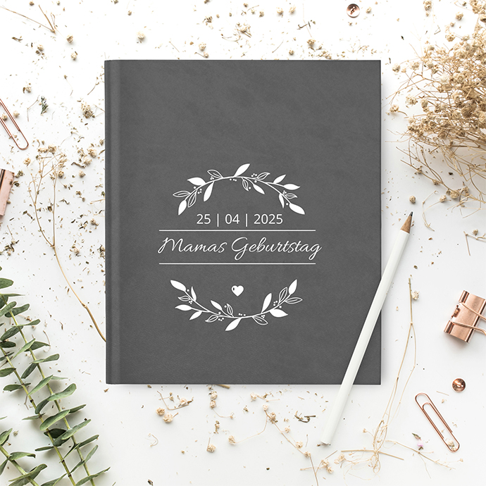 Gästebuch Geburtstag Grau Gästebuch Geburtstag Grau