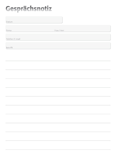 Gesprächsnotizblock A6 liniert individuell Gesprächsnotizblock A6 liniert individuell