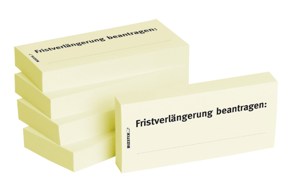 BIZSTIX® Business Haftnotizen "Fristverlängerung beantragen" BIZSTIX® Business Haftnotizen "Fristverlängerung beantragen"