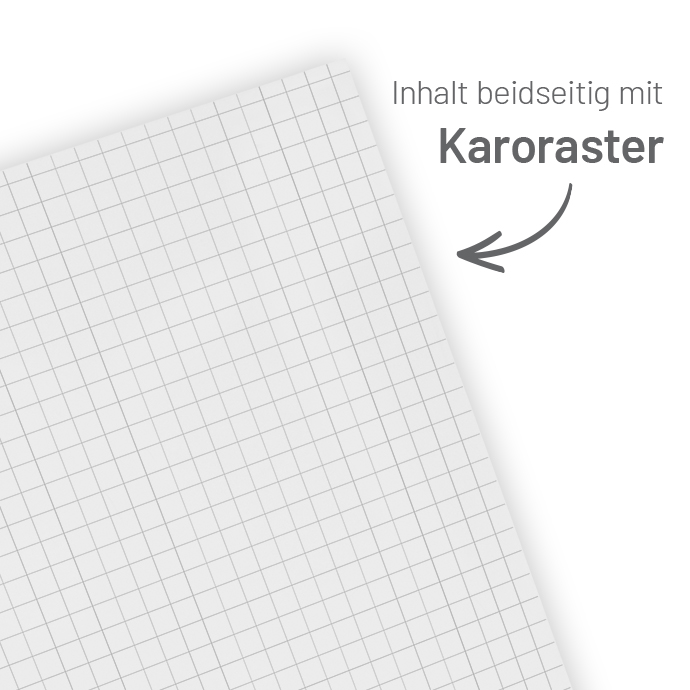 Spiralblock A5 Quadrat - Inhalt Standard