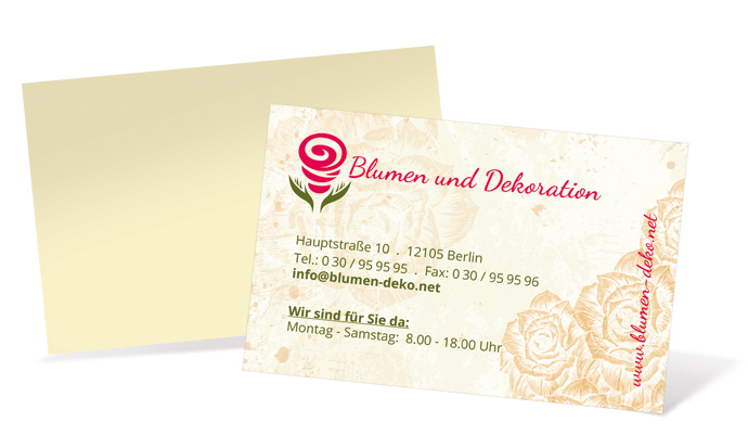 Visitenkarte "bird stamp" Landscape Visitenkarte "bird stamp" Landscape