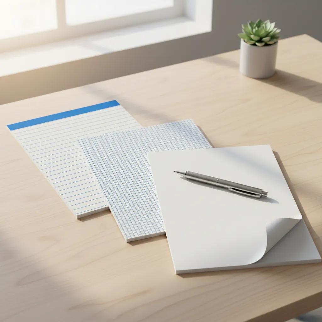 Welche Lineaturen gibt es – liniert, kariert oder blanko?