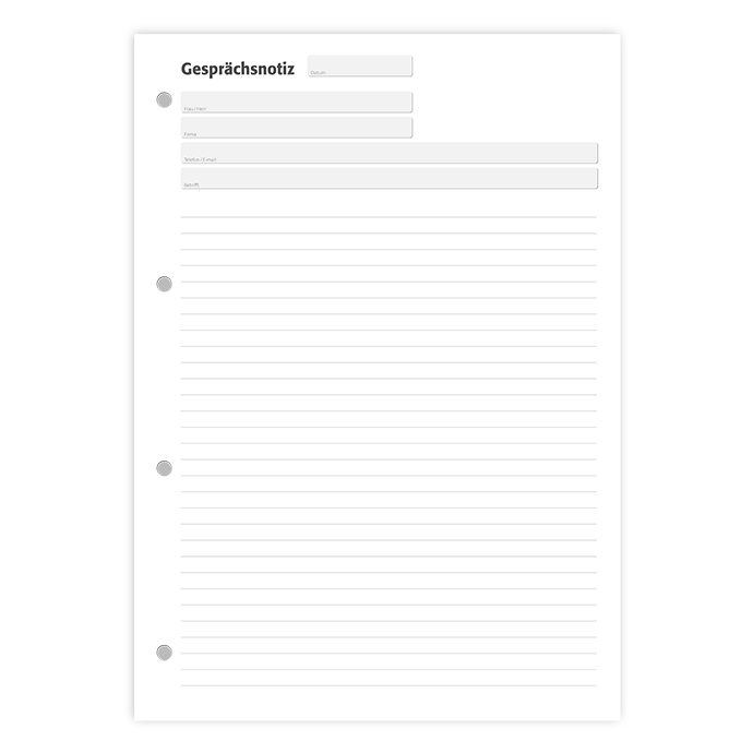 Gesprächsnotizblock DIN A4 liniert - 5er Pack Gesprächsnotizblock DIN A4 liniert - 5er Pack