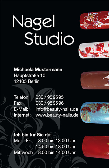 Visitenkarte "creative Nail Art"