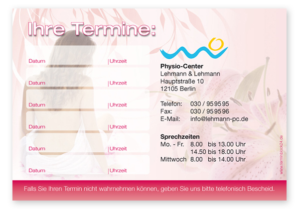 1214010608 Terminzettel "natürlich schön" - 6 Termine Terminzettel "natürlich schön" - 6 Termine