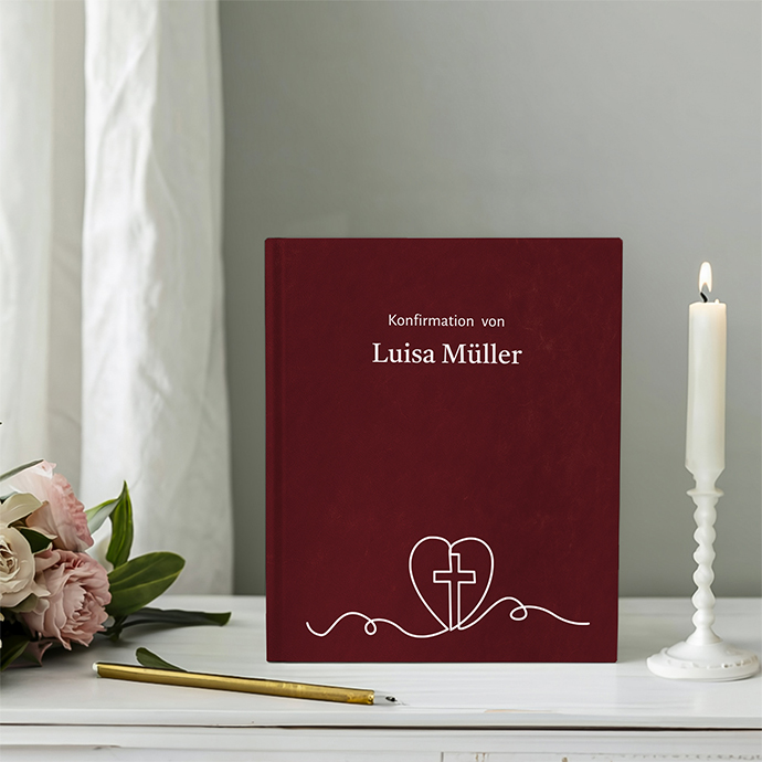 Gästebuch Konfirmation Bordeaux Gästebuch Konfirmation Bordeaux