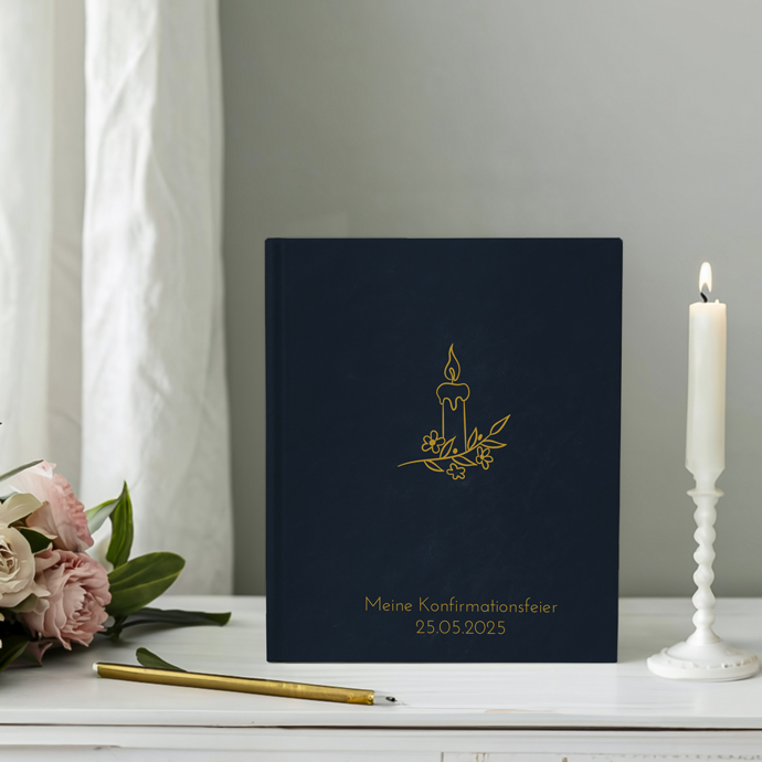 Gästebuch Konfirmation Marineblau Gästebuch Konfirmation Marineblau