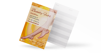 Fußpflege Visitenkarten  Fußpflege Visitenkarten