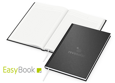 EasyBook Notizbuch Black DIN A5 Recycling