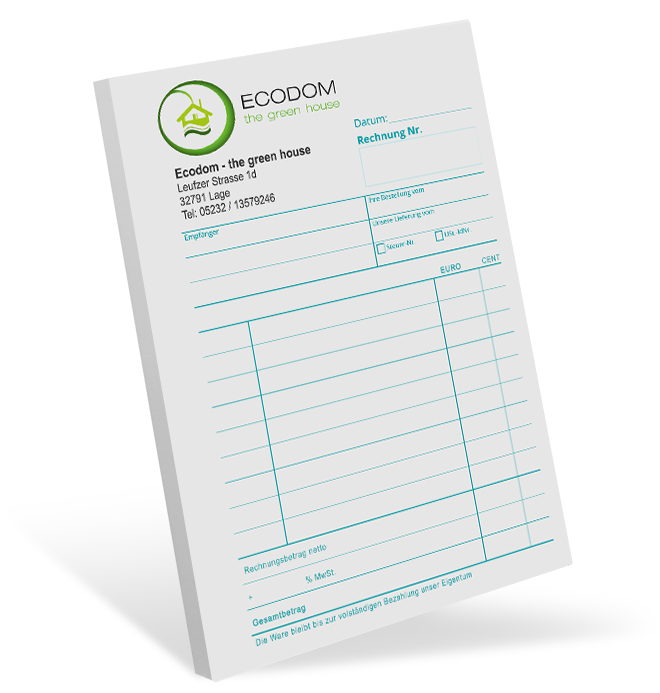 Quittungsblock #3 optional nummeriert Quittungsblock #3 optional nummeriert