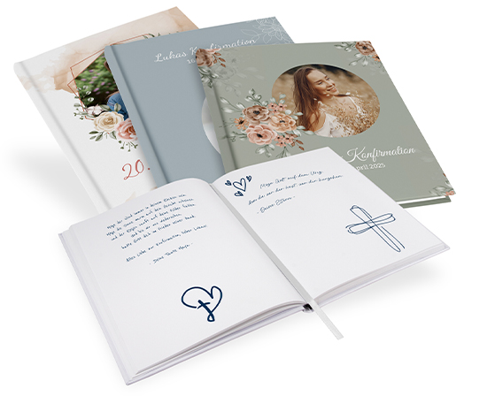 GB-21000-Kon Personalisiertes Gästebuch Konfirmation Personalisiertes Gästebuch Konfirmation