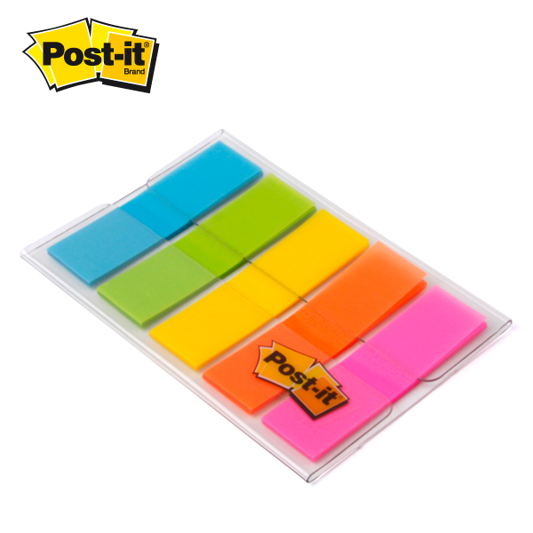 Post-it 683HF5 Étui transparent pour notes d'index 11,9 x 43,2 mm