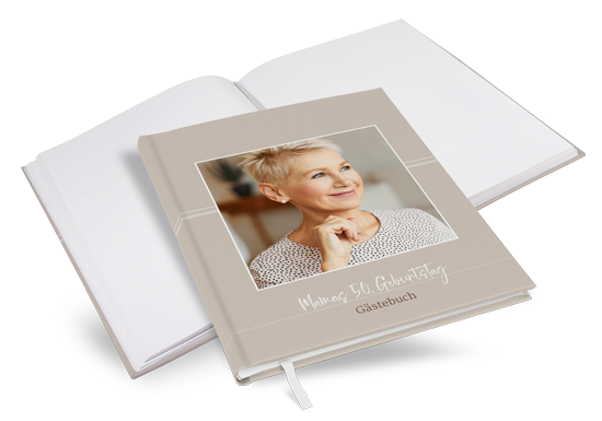 Gästebuch Geburtstag "Pure Beige"