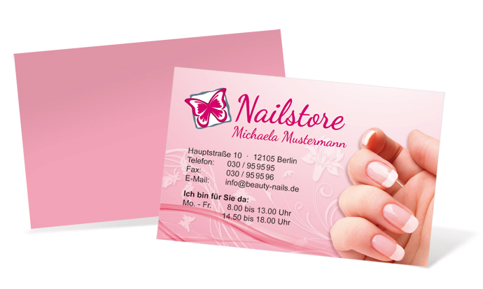 Visitenkarte "french nails" Landscape Visitenkarte "french nails" Landscape