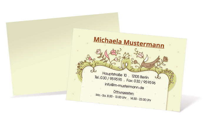 Visitenkarte "vintage sign" Landscape Visitenkarte "vintage sign" Landscape