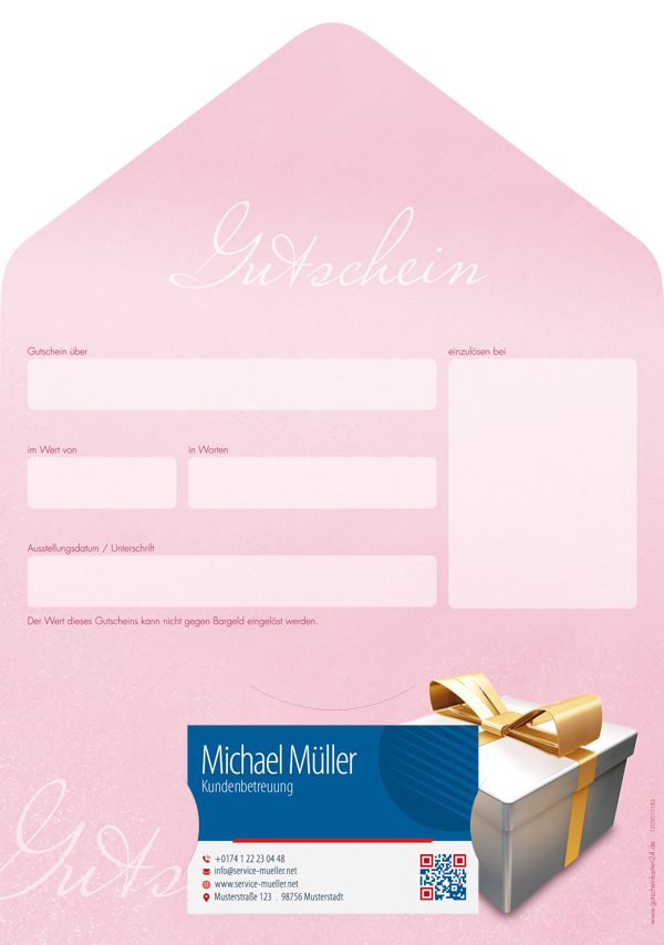 Gutscheinkarte Classic "pink surprise" Gutscheinkarte Classic "pink surprise"