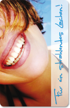 Terminkarte "healthy smiles"