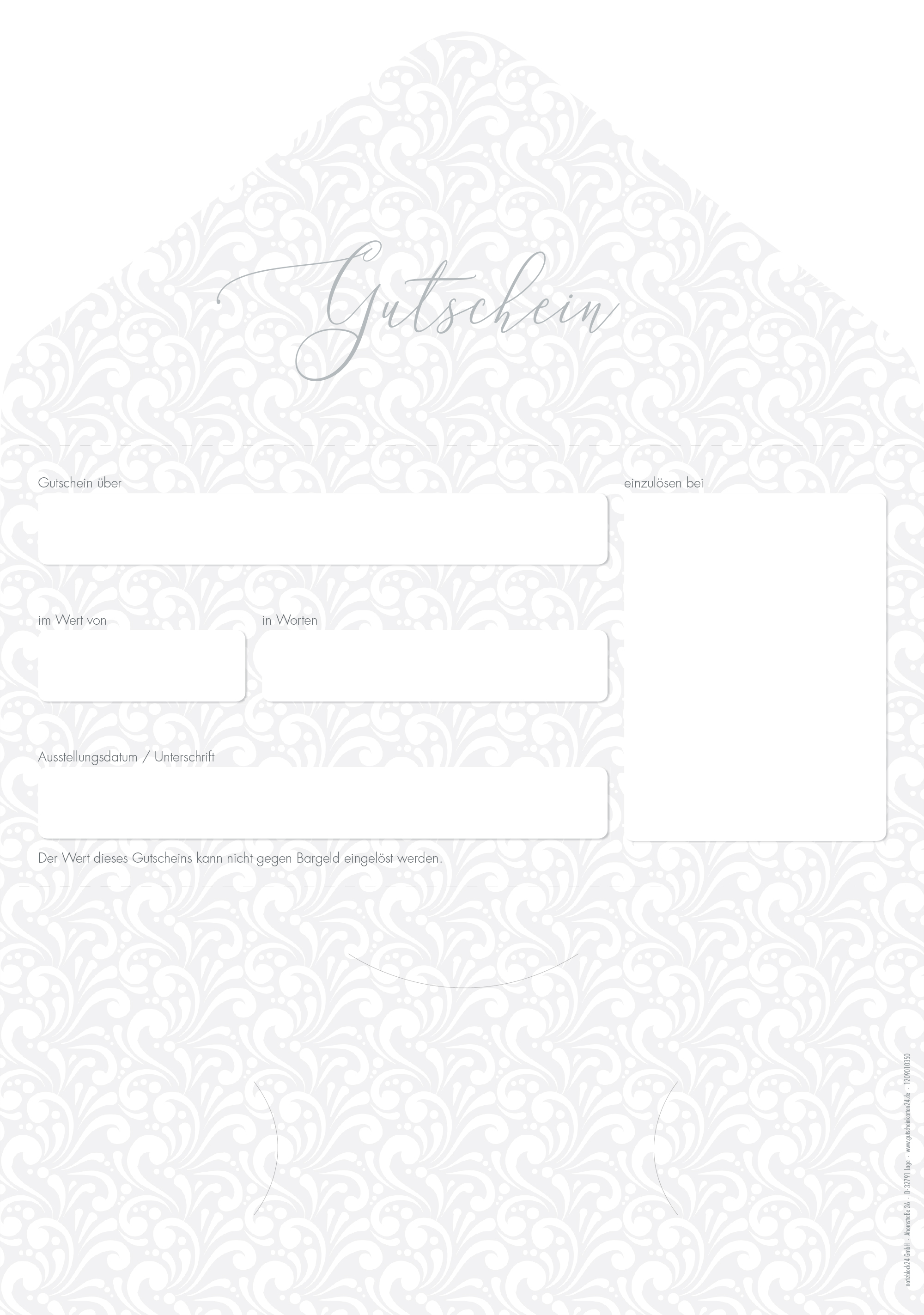 Gutscheinkarte Classic "Portrait" Gutscheinkarte Classic "Portrait"