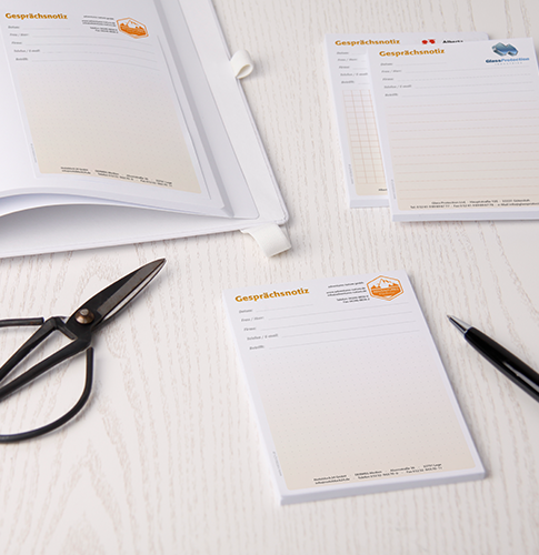 BIZSTIX® Business – Haftnotizen Gesprächsnotiz individuell