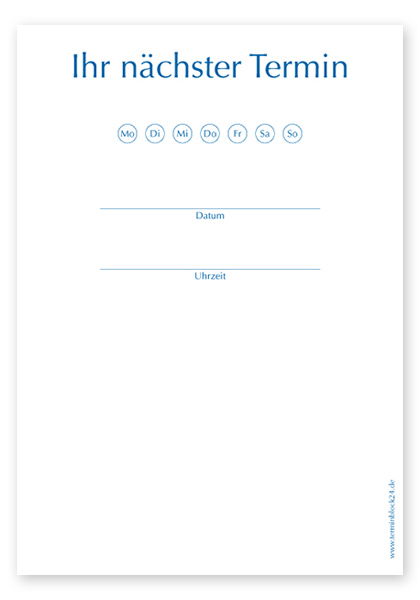 Terminzettel "Easy Light" Terminzettel "Easy Light"
