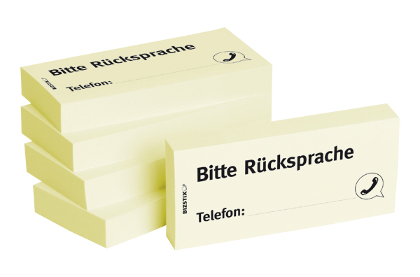 BIZSTIX® Business Haftnotizen "Bitte Rücksprache"