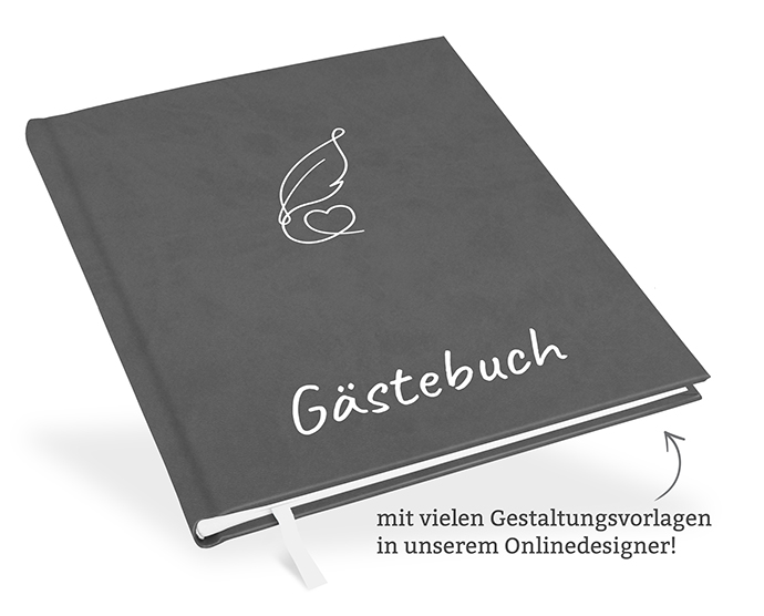 Gästebuch Grau Gästebuch Grau