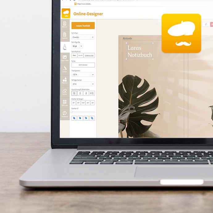 Der Notizblock24 Online-Designer