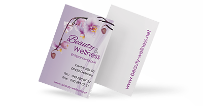 Wellness Visitenkarten  Wellness Visitenkarten