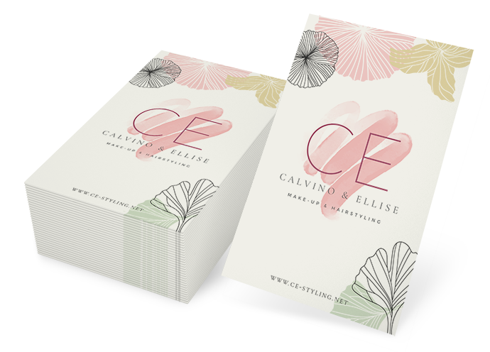 Visitenkarte Naturpapier creme Hochformat Visitenkarte Naturpapier creme Hochformat