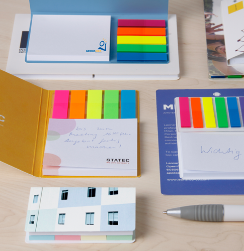 Haftnotizen im attraktiven PP-Umschlag als Werbemittel Haftnotizen im attraktiven PP-Umschlag als Werbemittel