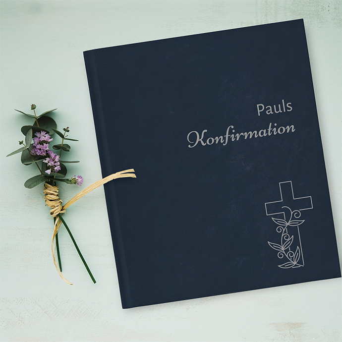 Gästebuch Konfirmation Marineblau Gästebuch Konfirmation Marineblau