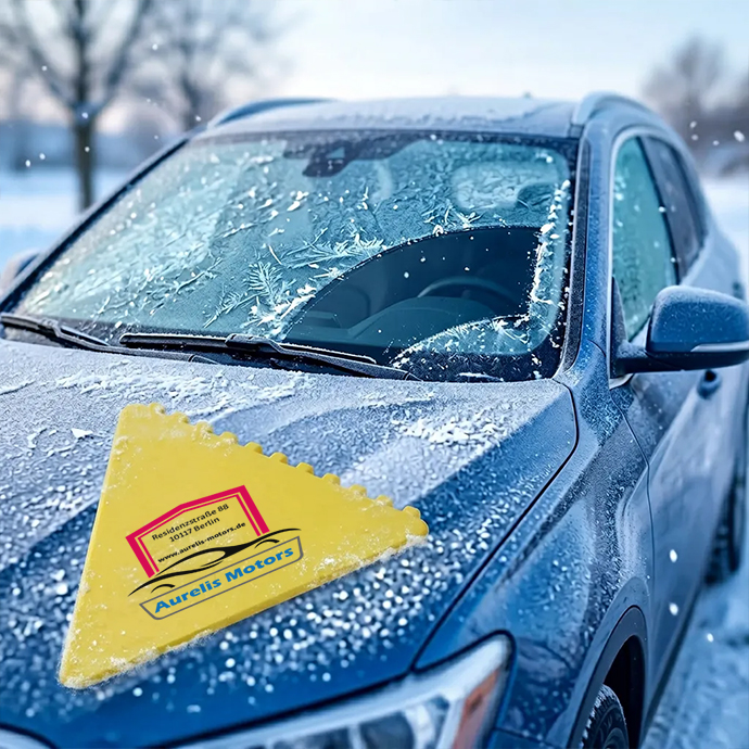 Dreieck-Eiskratzer aus recyceltem Kunststoff