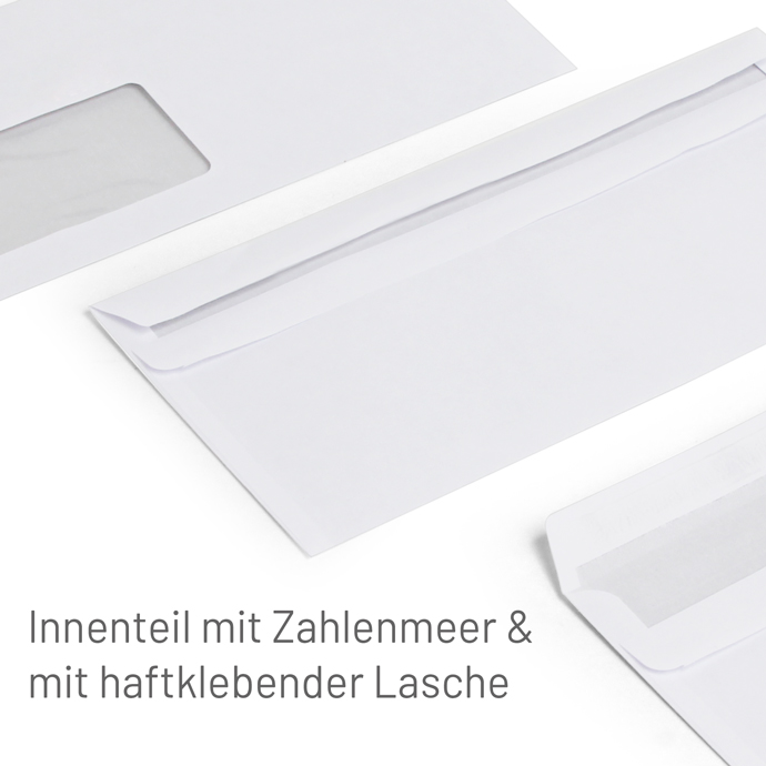 Briefumschlag DIN Lang mit Fenster Briefumschlag DIN Lang mit Fenster