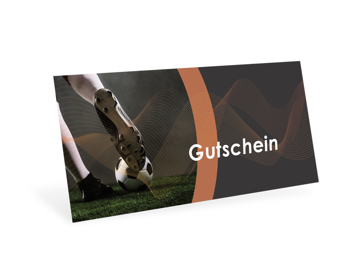 1208010386 Gutscheinkarte Classic "Fußball" individuell Gutscheinkarte Classic "Fußball" individuell