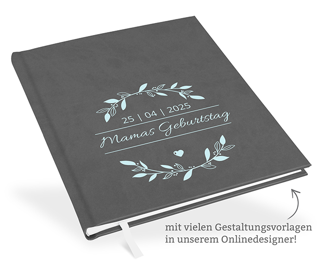 Gästebuch Geburtstag Grau Gästebuch Geburtstag Grau
