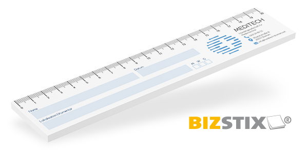 BIZSTIX® Haftnotiz-Wundlineal 20 cm individuell