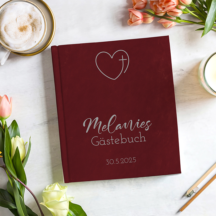 Gästebuch Konfirmation Bordeaux Gästebuch Konfirmation Bordeaux