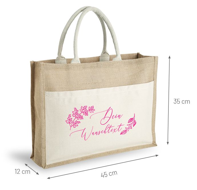 1300301001 Jute Tasche bedrucken lassen Jute Tasche bedrucken lassen