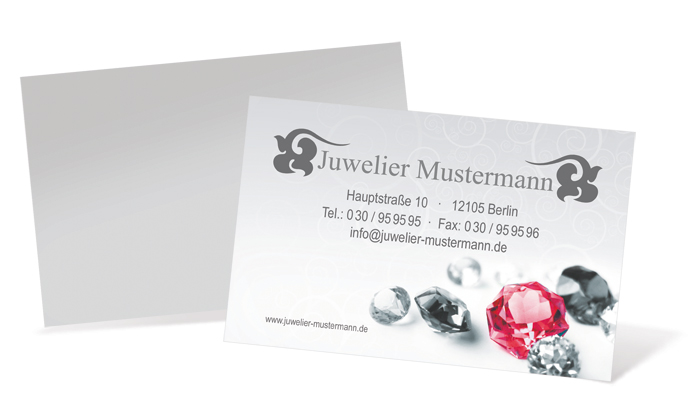 1212020235 Visitenkarte "Diamanten" Landscape Visitenkarte "Diamanten" Landscape