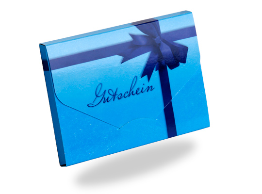 1242010183 Gutscheinkarte Cute Case "blue surprise" Gutscheinkarte Cute Case "blue surprise"