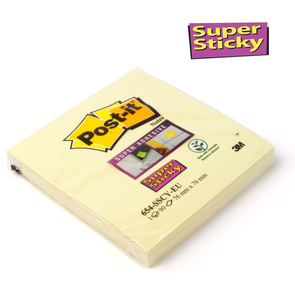 Post-it® Super Sticky Notes 76 x 76 mm kanariengelb