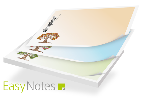 EasyNotes Haftnotizen 100 x 72 mit drei Wechselmotiven