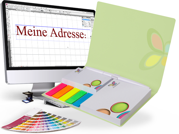 Gestaltungsservice für Haftnotiz-Set im Umschlag mit 2 Haftnotizen Gestaltungsservice für Haftnotiz-Set im Umschlag mit 2 Haftnotizen