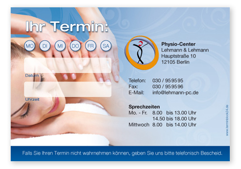 1214010132 Terminzettel "relax" - 1 Termin mit Wochentagen Terminzettel "relax" - 1 Termin mit Wochentagen