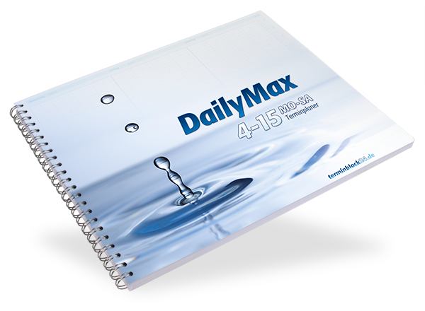 DailyMax Terminplaner 4 Spalten - 15 Minutentakt