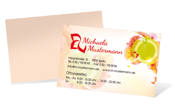 1212020286 Visitenkarte "modern butterfly" Landscape Visitenkarte "modern butterfly" Landscape